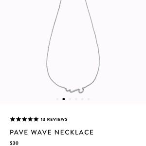 Pura Vida Pave Wave Necklace